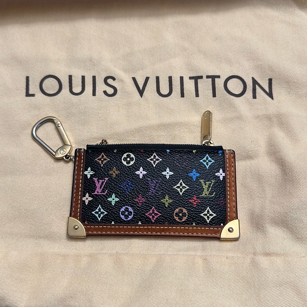 🌈🌈🖤 *LV* Louis Vuitton MURAKAMI Key Pouch